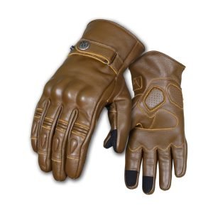 brown leather glove