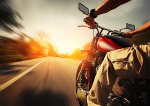 motorcycle ride in summer season